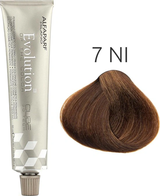 Alfaparf Evolution of the Color CUBE hajfesték - 7NI 60ml Medium Intense Natural Blonde képe 2